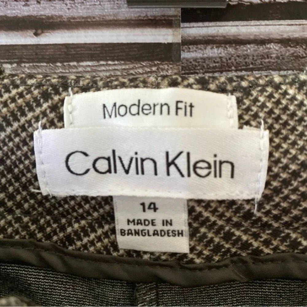 NWT Calvin Klein Women's Modern Fit Cropped Pants‎ Size 14 - Picture 10 of 11